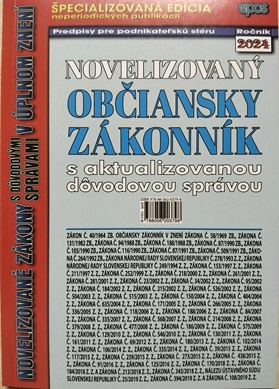 Občiansky zákonník s aktualizovanou dôvodovou správou v úplnom znení