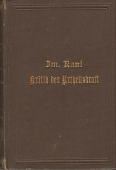 Immanuel kant kritik der urteilskraft