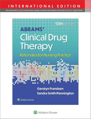 ABRAM CLINICAL DRUG THERAPY 13E INT ED Paperback