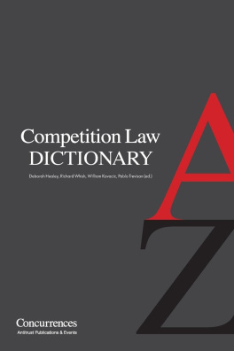 Competition Law Dictionary