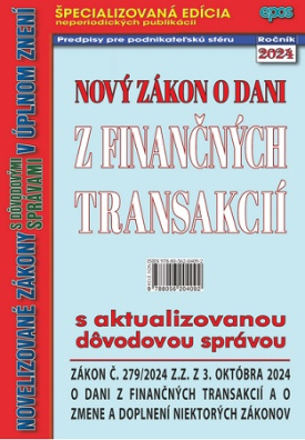 Nový zákon o dani z finančných transakcií